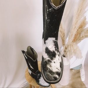 Genuine Cowhide Cowboy Boots